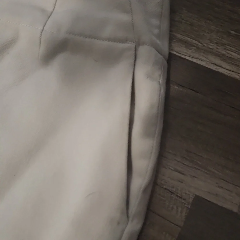 Banana Republic Khaki Stretch Lined Pencil Skirt. Size 4P Vintage Has Pockets